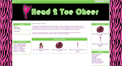 Desktop Screenshot of head2toecheer.com
