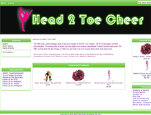 Tablet Screenshot of head2toecheer.com